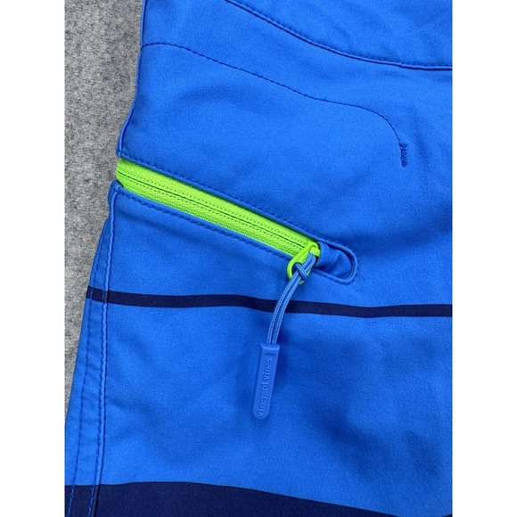 Vineyard Vines Board Shorts Mens 42 Blue Striped Swim Trunks Logo 9" Ins Stretch - Picture 6 of 9